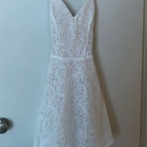 White lace strappy dress